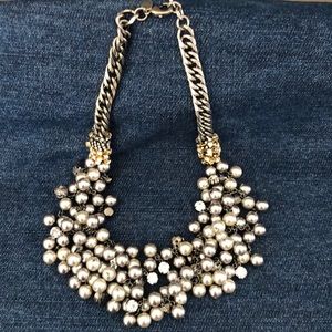 Stella & Dot Metallic baubles and gem necklace